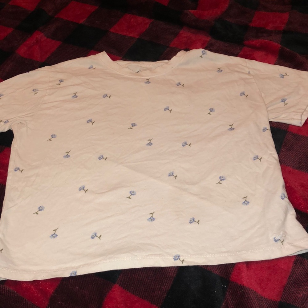 white t-shirt crop